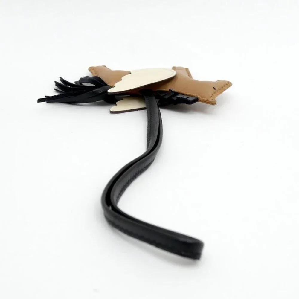 Hermes Pegase Pegasus PM Sesame Black Nata Anyo-milo Bag Charm - Picture 5 of 10